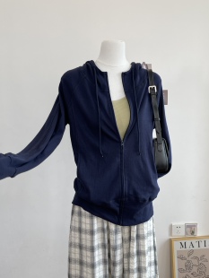 百搭显瘦连帽拉链开衫 2025秋季 时尚 韩版 卫衣外套女宽松上衣 新款