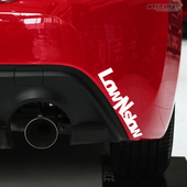 HF姿态改装 车贴车贴LOW 最速湾岸车贴 SLOW低趴欧美英文改装 贴