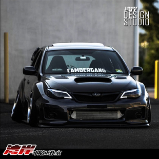 最速湾岸  CAMBERGANG欧美潮牌低趴风格 低趴改装HF前档竖贴车贴