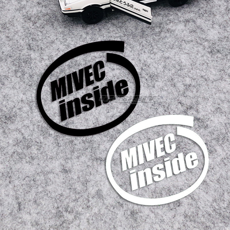 最速湾岸车贴 EVO街霸 可变气门标志MIVEC INSIDE车窗贴趣味车贴