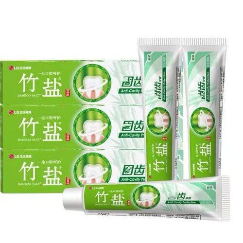 LG竹盐牙膏115g炫彩清爽防蛀健龈