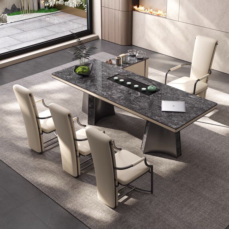 岩板家用办公室茶桌泡茶台