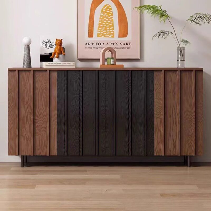 酒柜玄关柜中古风岩板