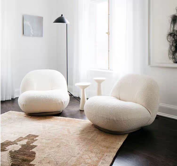 轻奢单人阳台白胖子设计师沙发