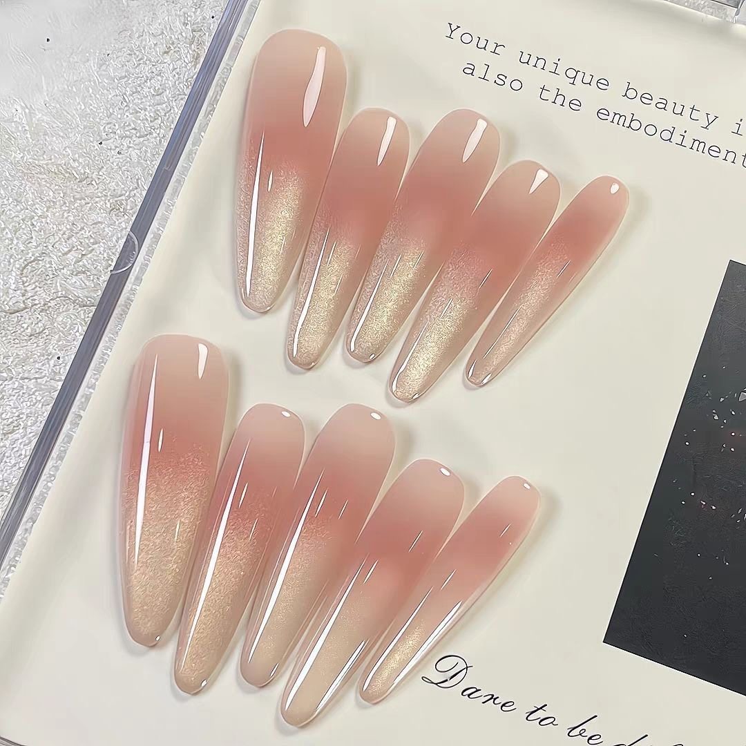 4.0穿戴甲贴片可拆卸极光显白裸色高级感甲片美甲指甲,彩妆/香水/美妆工具,穿戴甲/甲片,淘宝优惠券,粉丝福利购,淘宝优惠卷