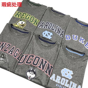 瑕疵处理 轻薄款NCAA速干运动长袖俄勒冈投篮服篮球训练服热身t恤