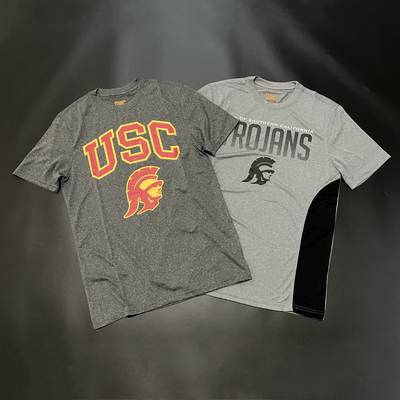 USC大学印花圆领速干短袖投篮服
