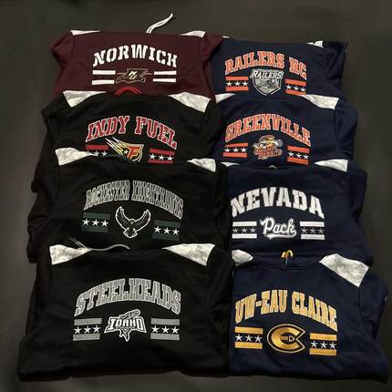 续2冷门 大刺绣NCAA 全涤篮球运动卫衣 大码训练热身宽松帽衫外套