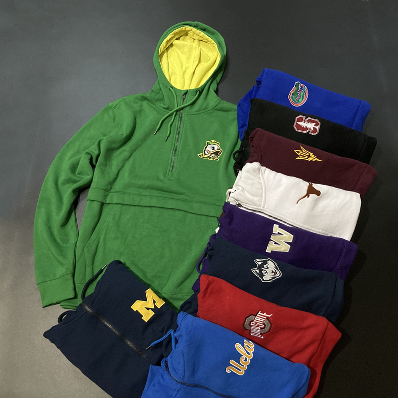 NCAA运动卫衣帽衫投篮服宽松外套