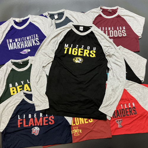 ncaa圆领健身跑步长袖t投篮服