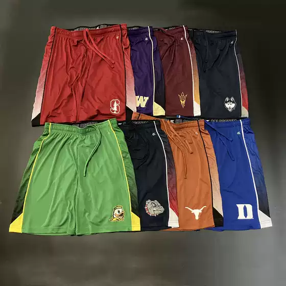 Lightweight Ncaa American Men's Quick-Drying Basketball Shorts, Large Size Loose Fitness Running Sports Shorts Updated