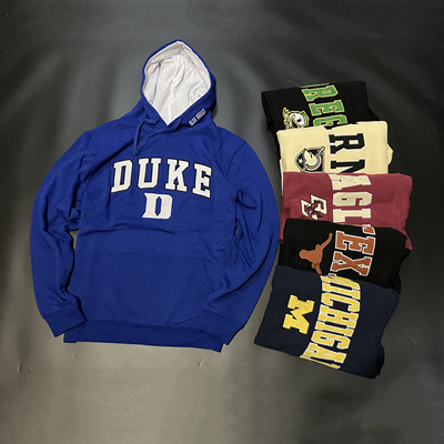 刺绣ncaa大码宽松运动卫衣帽衫