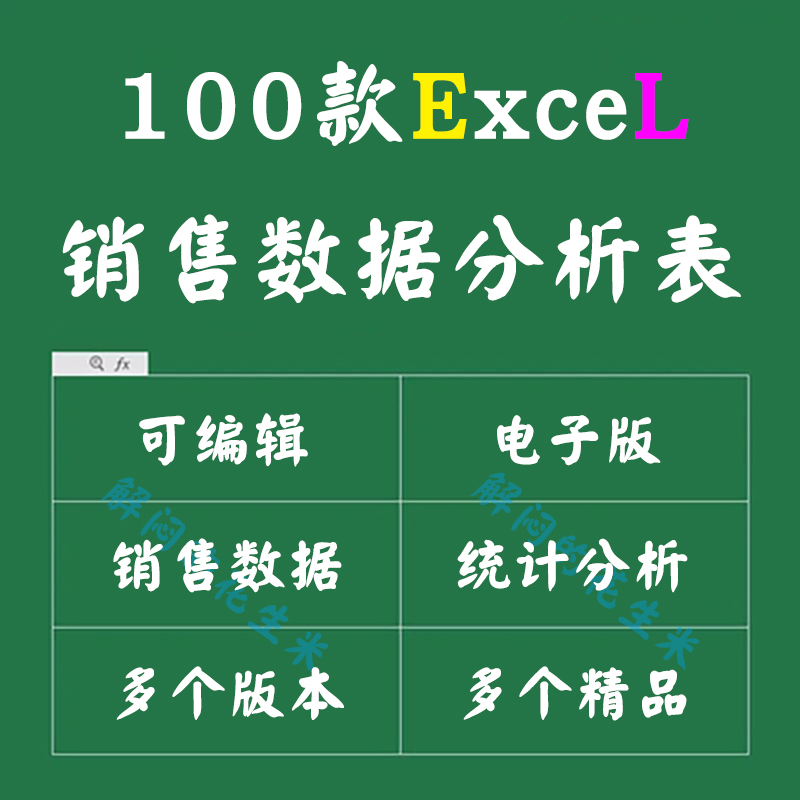 销售数据统计分析表excel产品业绩收入利润成本对比可视化图表格