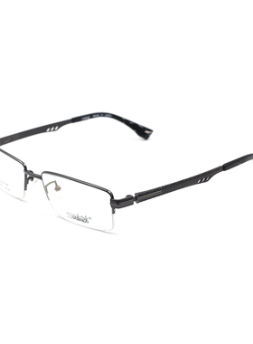 sandwich三文治男士时尚近视眼镜架纯钛超轻半框商务镜框配镜S634