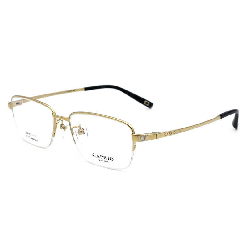 CAPRIO卡佩罗眼镜架日本男女士简约半框钛材超轻近视眼镜框CA1448
