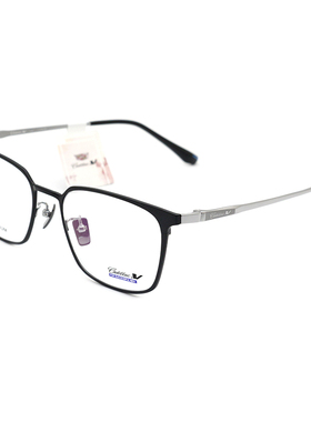 凯迪拉克商务纯钛超轻男女近视眼镜框 经典黑色休闲全框C3091GS