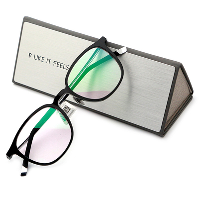 V LIKE IT FEELS微帕眼镜框超轻女男可配度数超轻羽毛钛镜架V020T