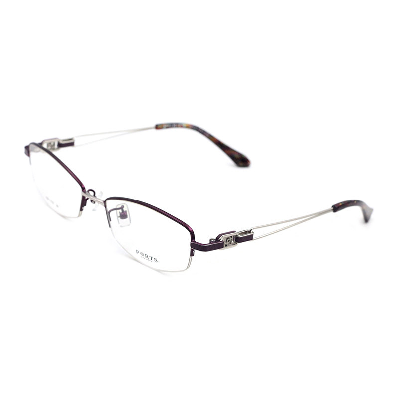 PORTS/宝姿眼镜架超轻女精致商务小巧钛合金近视光学镜框POF11707