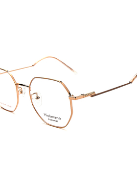 Hickmann/海歌漫眼镜架男女复古圆框金属小框架可配近视片HIC1096