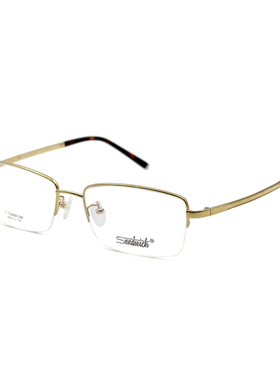 正品Sandwich/三文治纯钛超轻近视眼镜框半框男女款镜架配镜S1709