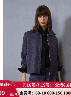 爱慕·CHUANG穿梭7外穿女士秋冬双面布牛仔印花夹克外套CA811432