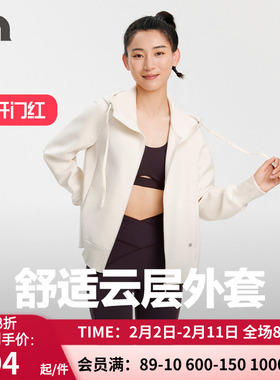 彳亍秋冬新品女士运动连帽A摆显瘦上衣休闲外套卫衣健身RDTP0040