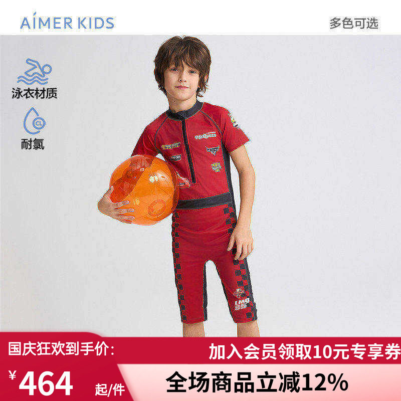 短袖五分裤连体/分身泳衣套装