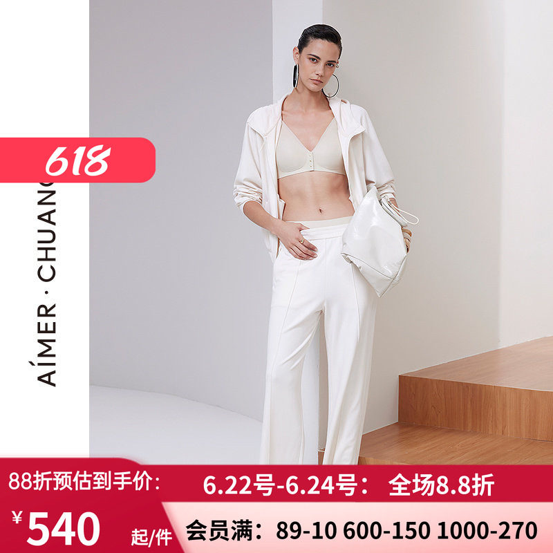 女条绒直筒休闲可外穿家居长裤