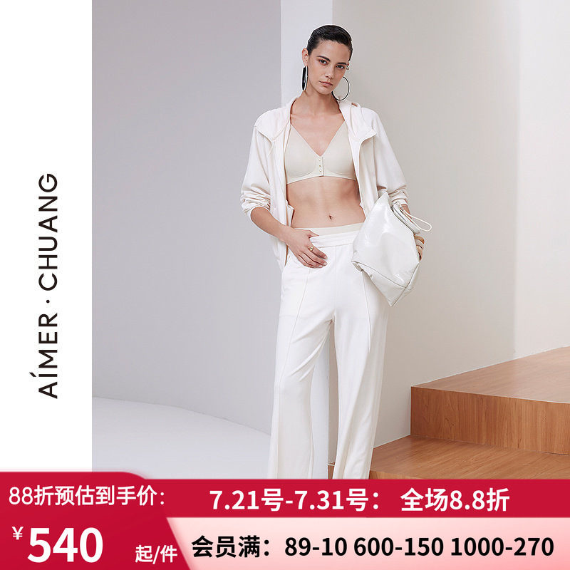 女条绒直筒休闲可外穿家居长裤