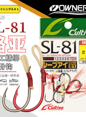 OWNER日本欧纳路亚溪流军鱼SL-81米诺亮片远投CC50铅笔11620鱼钩