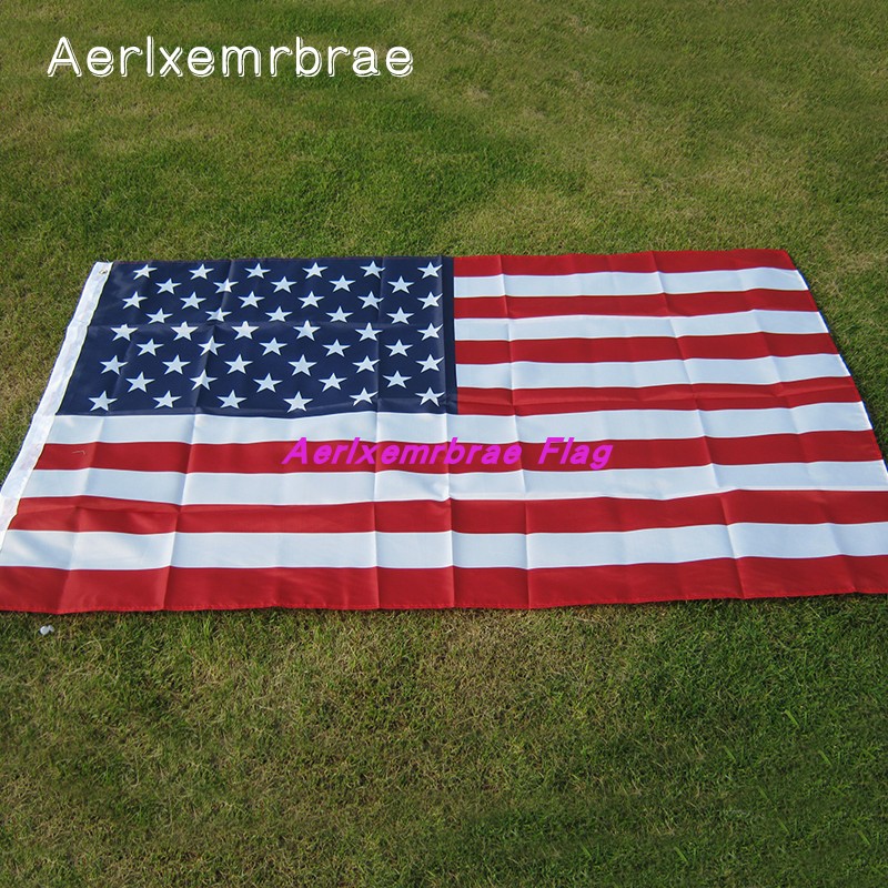 4号90x150CM美国国旗 american Flag 3x5ft 文具电教/文化用品/商务用品 旗帜 原图主图