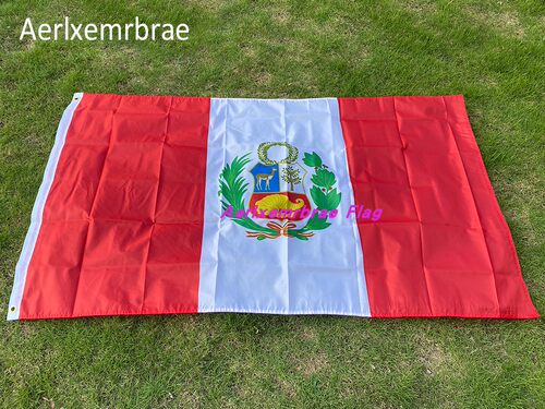 4号90*150cm秘鲁国旗现货 Peru flag