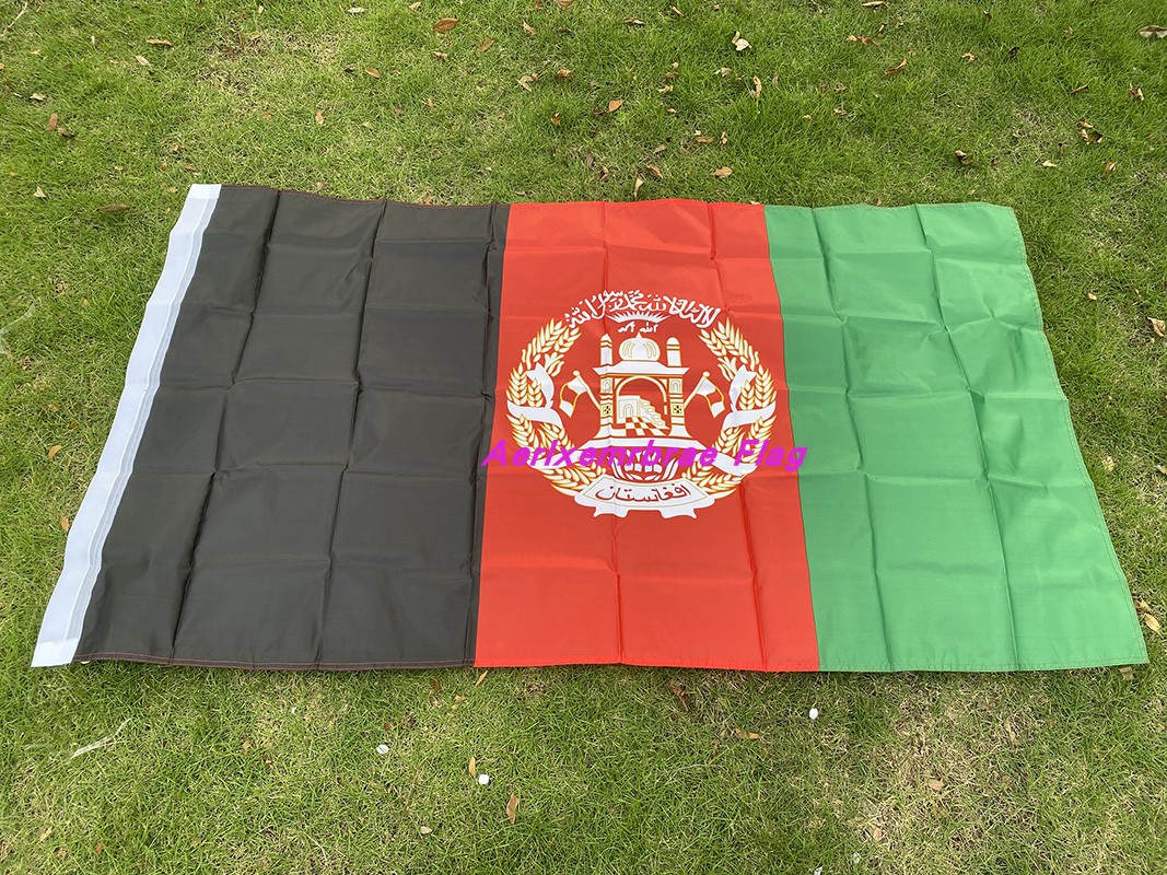 四号春亚纺涤纶布 90x150cm阿富汗国旗 afghanistan flag