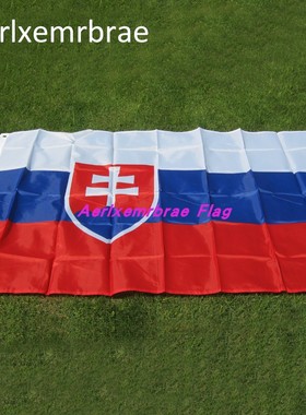 世界国旗涤纶春亚纺4号 90X150CM斯洛伐克国旗 Slovakia flag