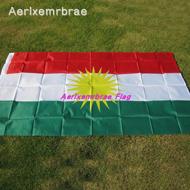 90x150cm库尔德旗帜