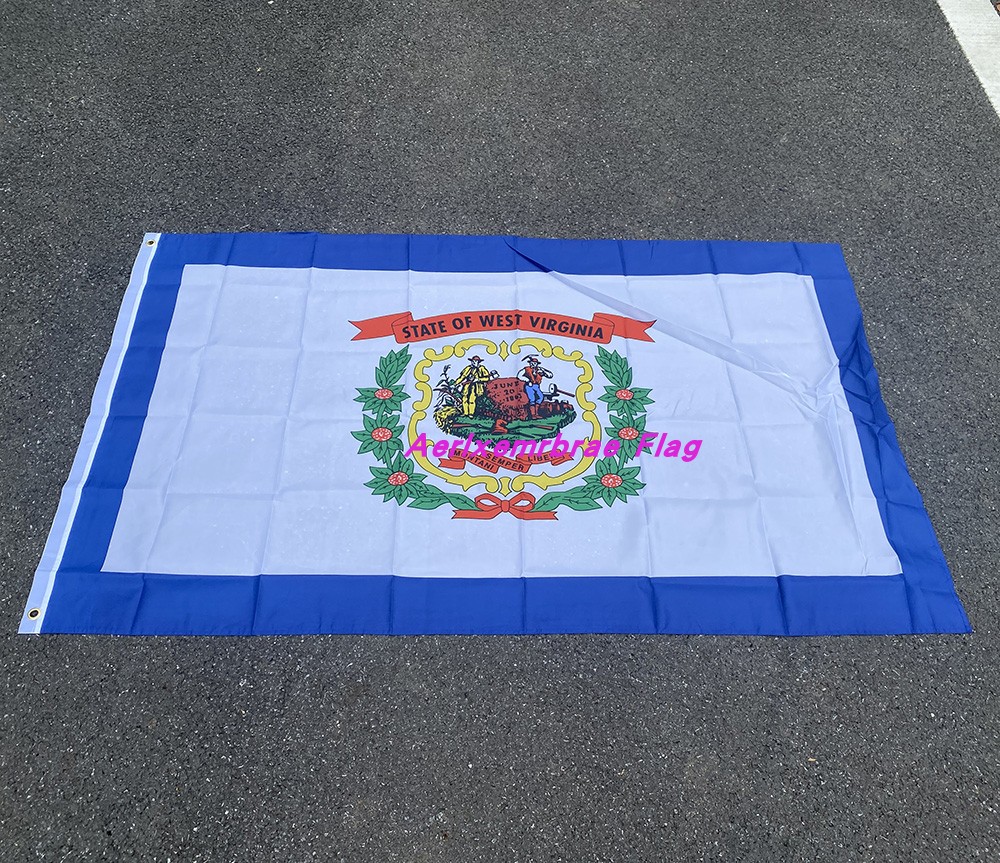 4号美国旗 涤纶90x150美国西弗吉尼亚州旗USA West Virginia Flag