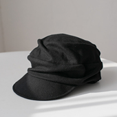 kloussy羊毛鸭舌帽大头围女日系小众复古报童帽秋冬冷帽子堆堆帽