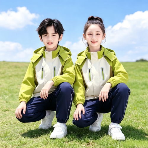 配色清爽元气校园风班服校服