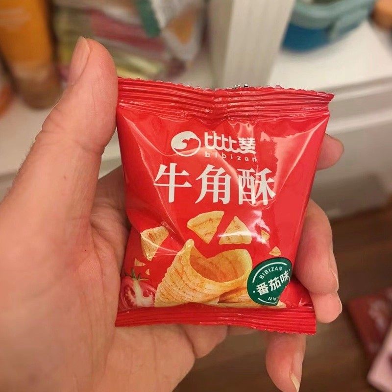 比比赞牛角酥三角酥牛角脆膨化锅巴解馋童年零食小吃追剧休闲茶点