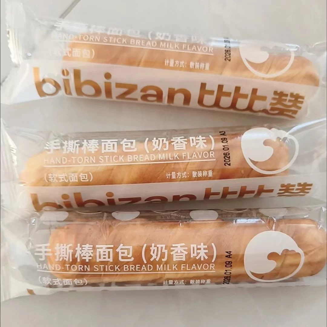 比比赞手撕面包棒奶香即食早餐图片