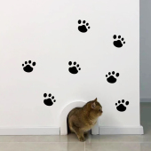 猫爪印狗爪印划痕破洞遮盖汽车补漆贴纸 墙面小洞遮瑕玻璃车身贴