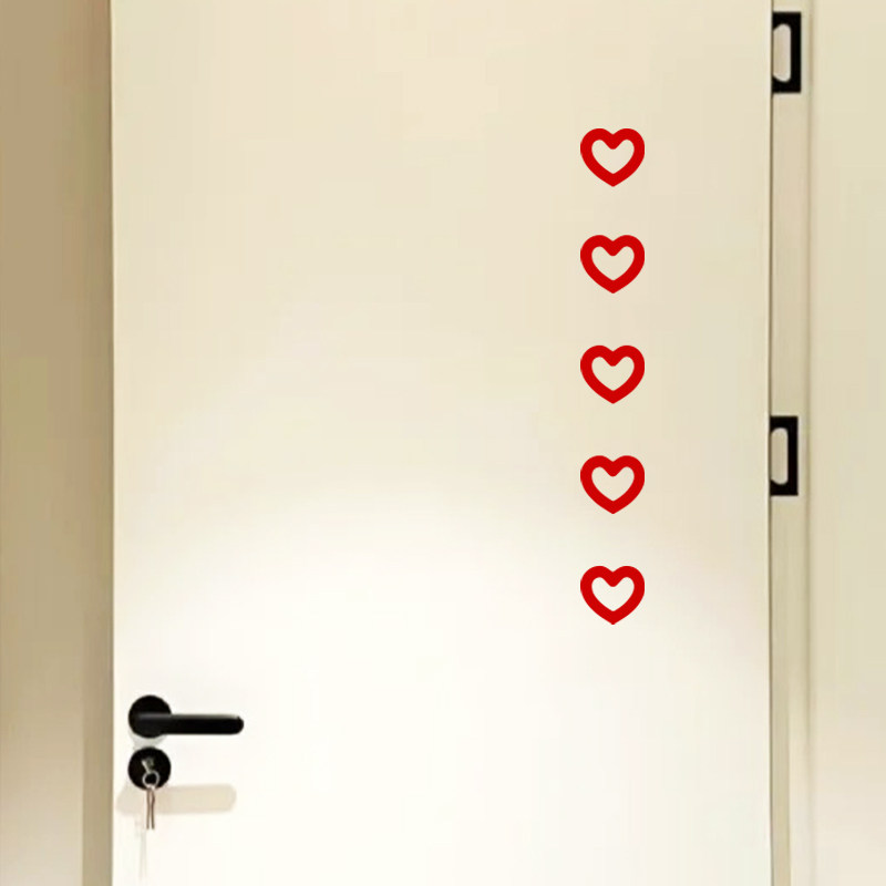 创意爱心桃心房门冰箱贴纸