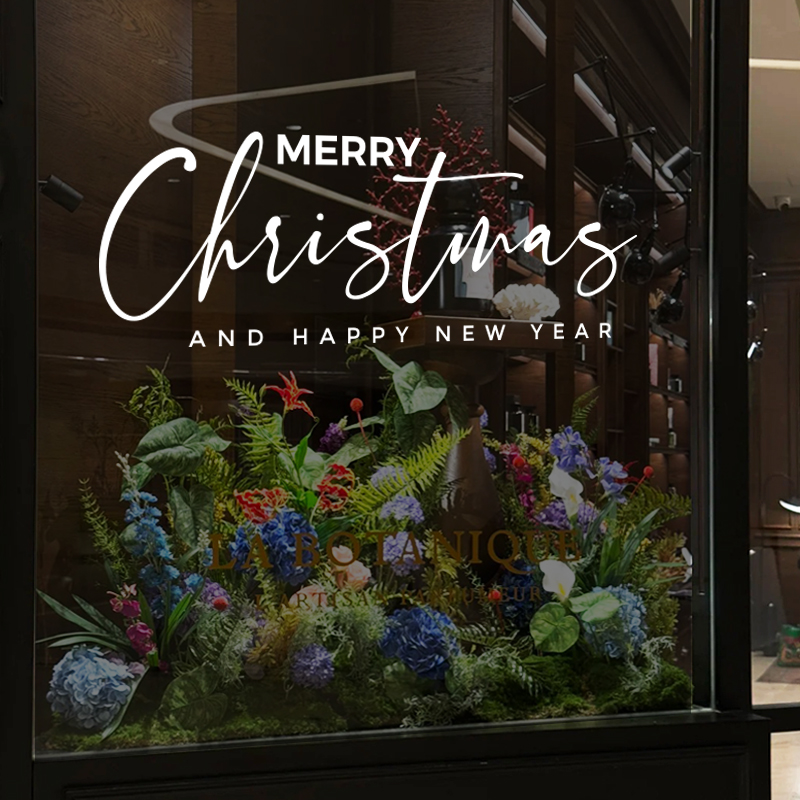 简约大气christmas圣诞装饰贴纸