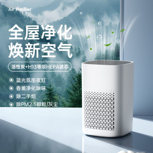 跨境空气净化器家用除甲醛去异味净化器桌面室内除尘USB空气净化