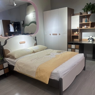 儿童套房系列家用单人床衣柜书桌组合