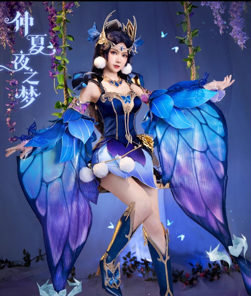 王者貂蝉仲夏夜之梦cosplay服装服饰出租租赁