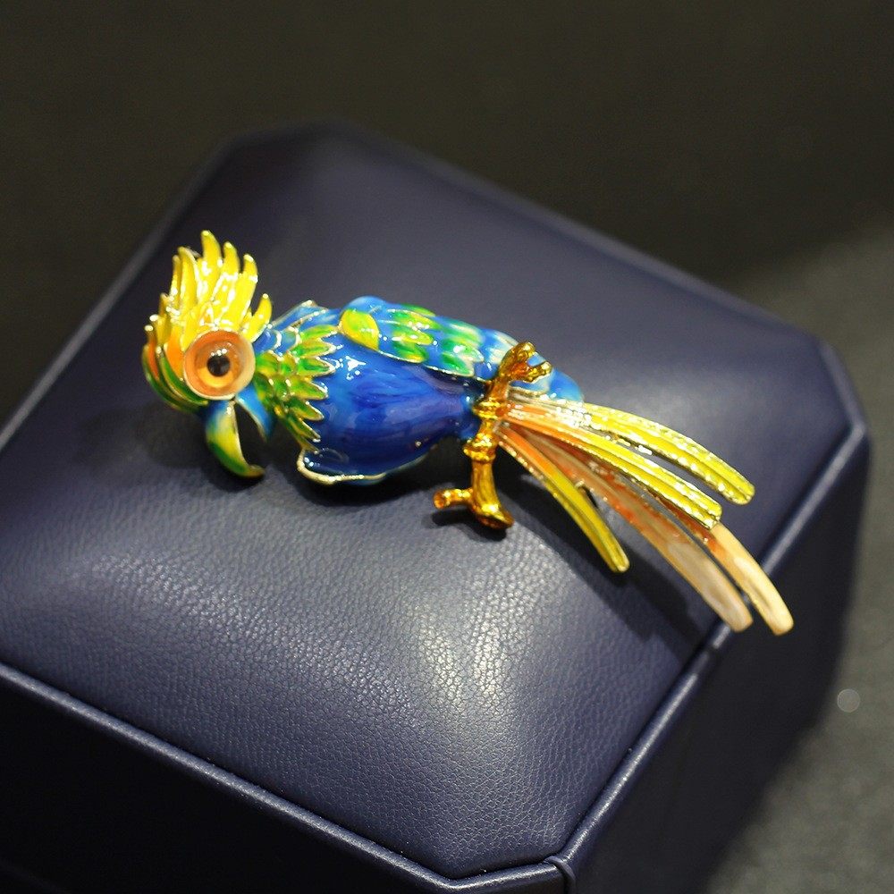 高档小众滴油彩色鹦鹉胸针个性男女同款小动物别针防走光叶子流苏,饰品/流行首饰/时尚饰品新,胸针,淘宝优惠券,粉丝福利购,淘宝优惠卷