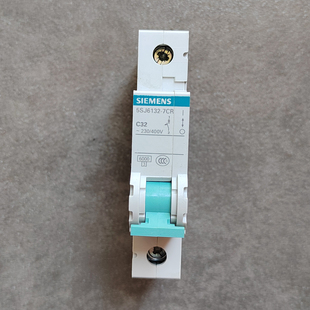 绿柄230V400V 1P32A断路器单进单出老款 SIEMENS西门子5SJ6132 7CR