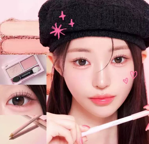 【注射啵啵感】韩国ohsoph卧蚕笔阴影轮廓提亮双色眼影粉自然持久