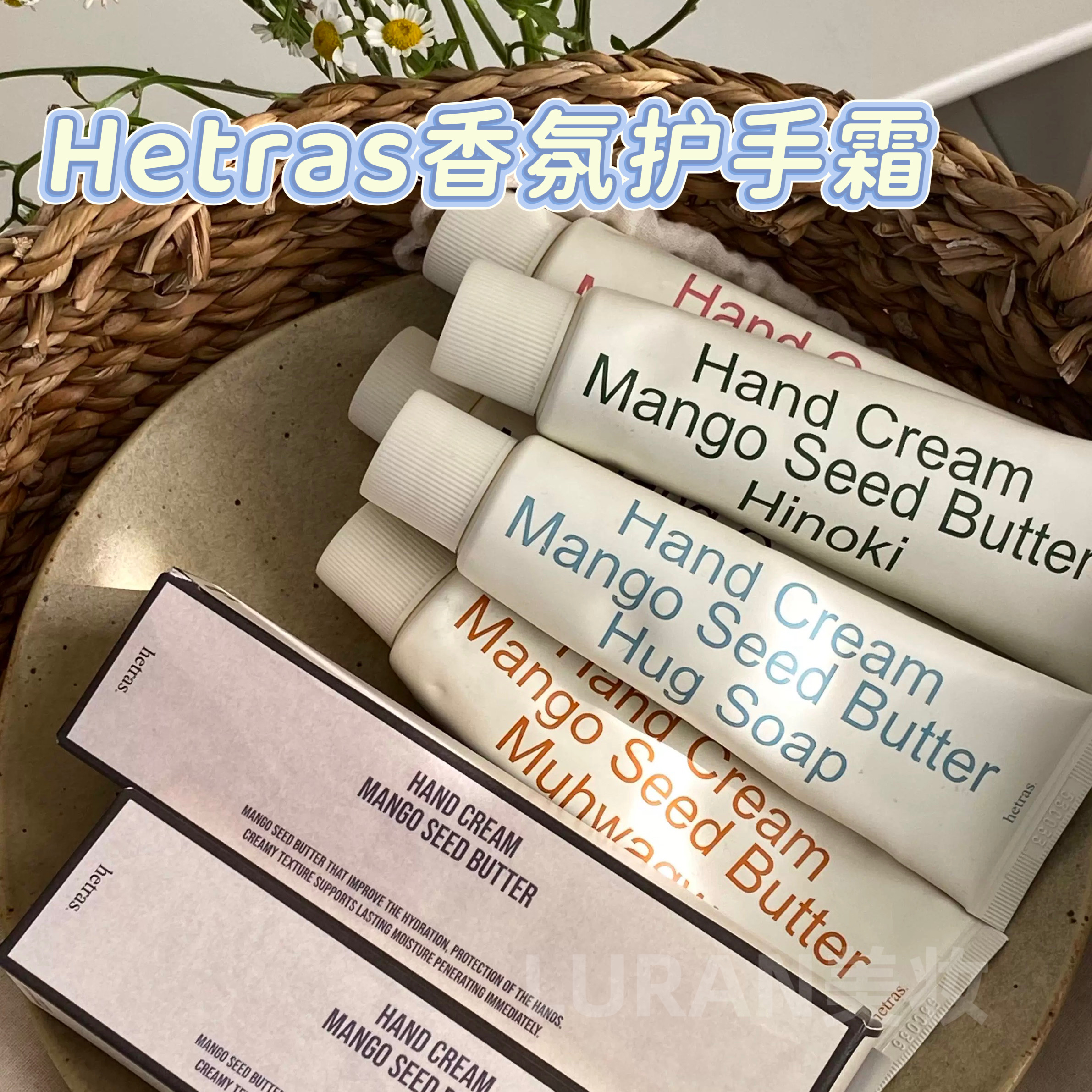韩国hetras香氛护手霜无花果高级木质香酒店oliveyoung滋润保湿